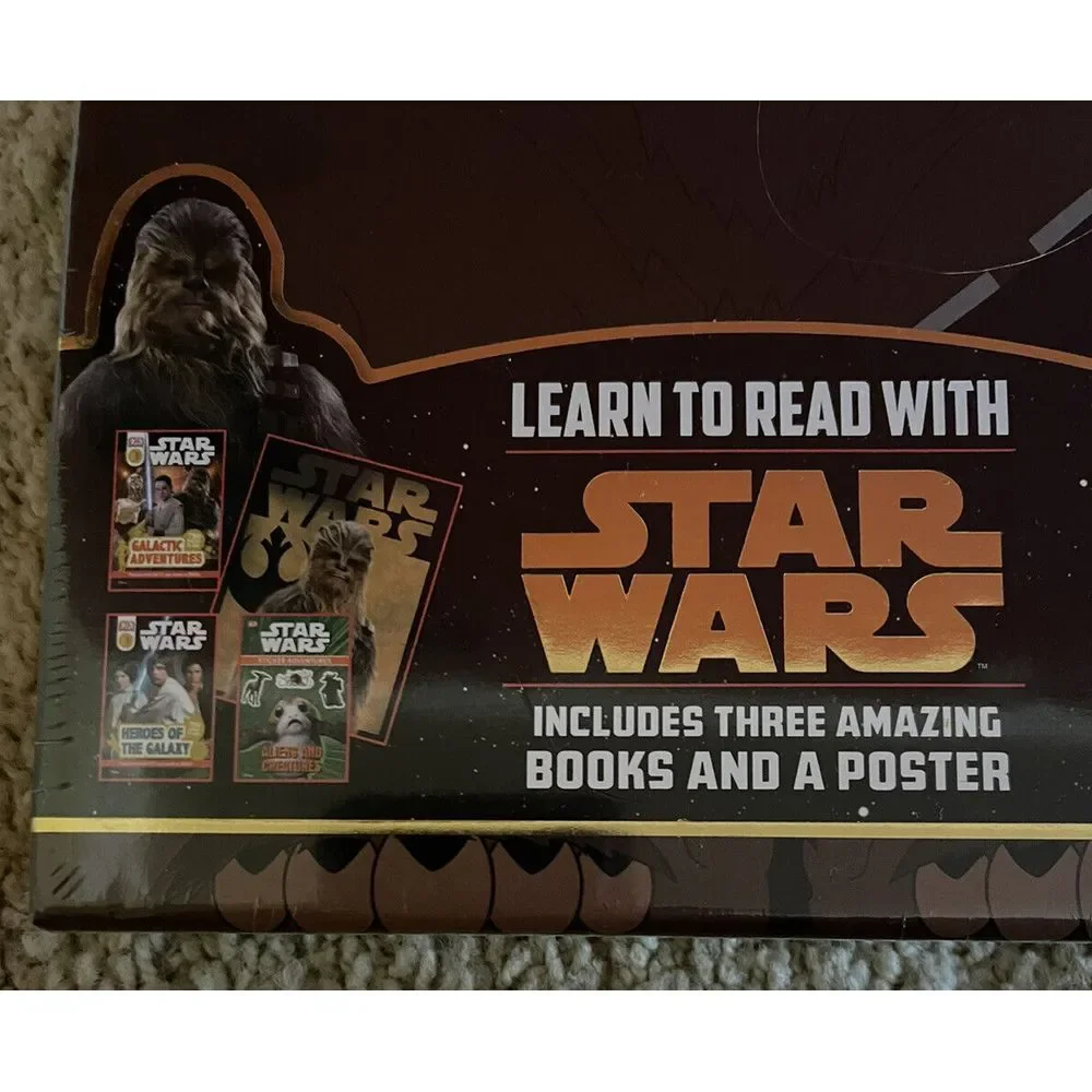 DK Learn to Read With Star Wars includes 3 Amazing‎ Books and A Poster Chewbacca